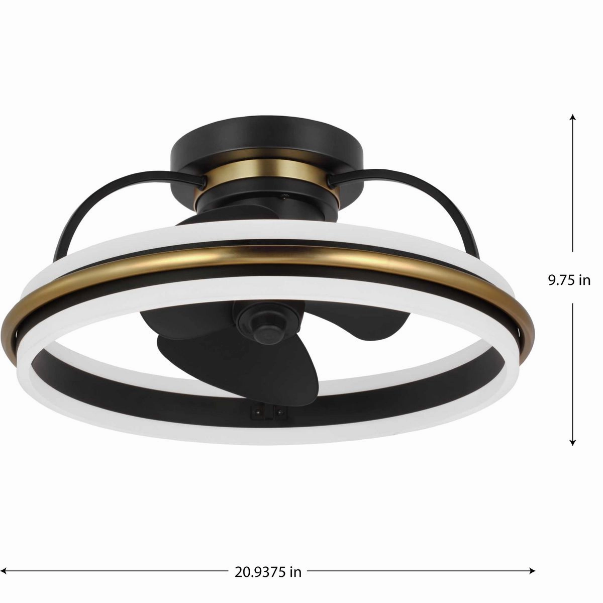 Burnett Ceiling Fan Matte Black Fandeliers at discount prices
