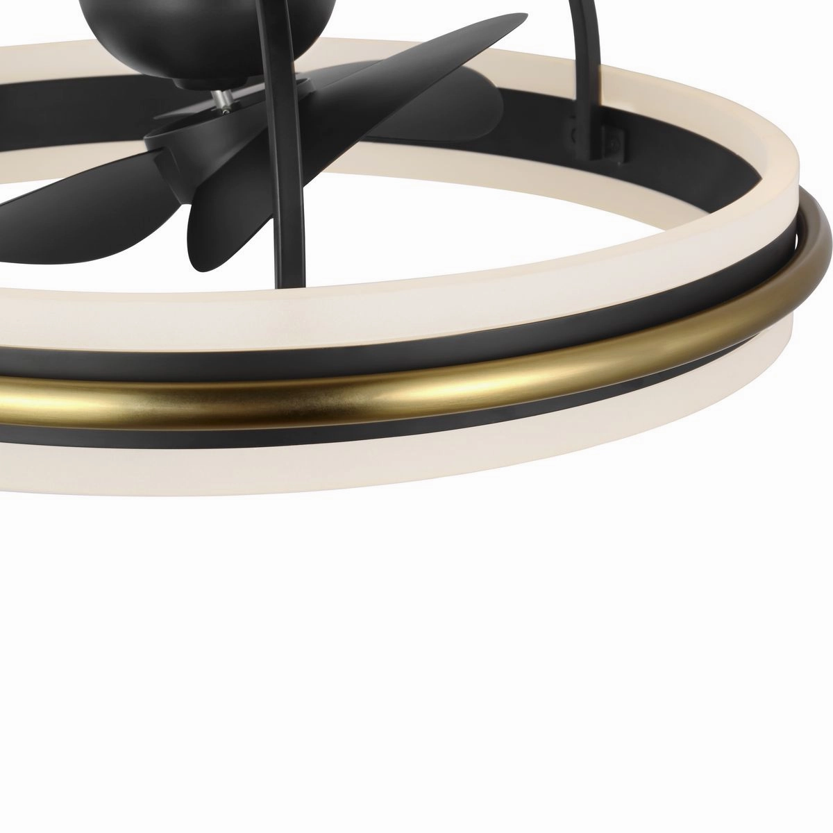 Burnett Ceiling Fan Matte Black Fandeliers at discount prices