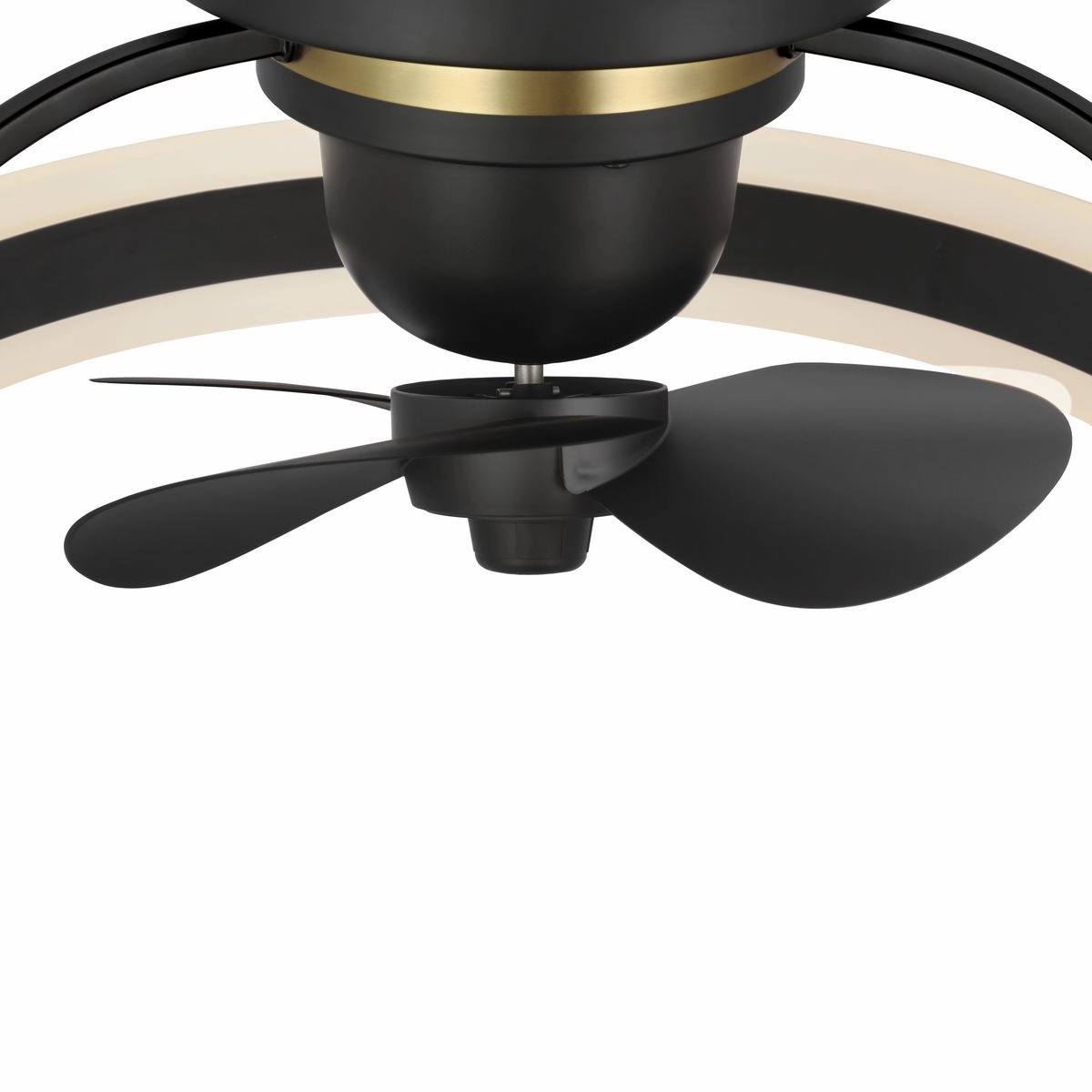 Burnett Ceiling Fan Matte Black Fandeliers at discount prices