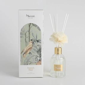 By Scent Botanicals French Pear Diffuser With Flower 200ml Neobee Home Fragrance discount