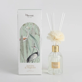 By Scent Botanicals Jasmine & Magnolia Diffuser With Flower 200ml Neobee Home Fragrance discount