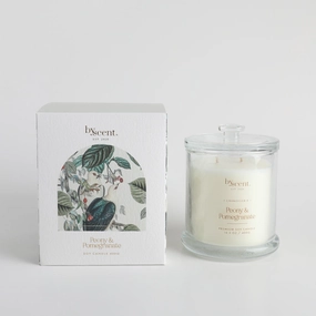 By Scent Botanicals Peony & Pomegranate 400G Soy Candle Neobee Home Fragrance discount