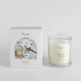 By Scent Botanicals White Rose & Jasmine 400G Soy Candle Neobee Home Fragrance discount