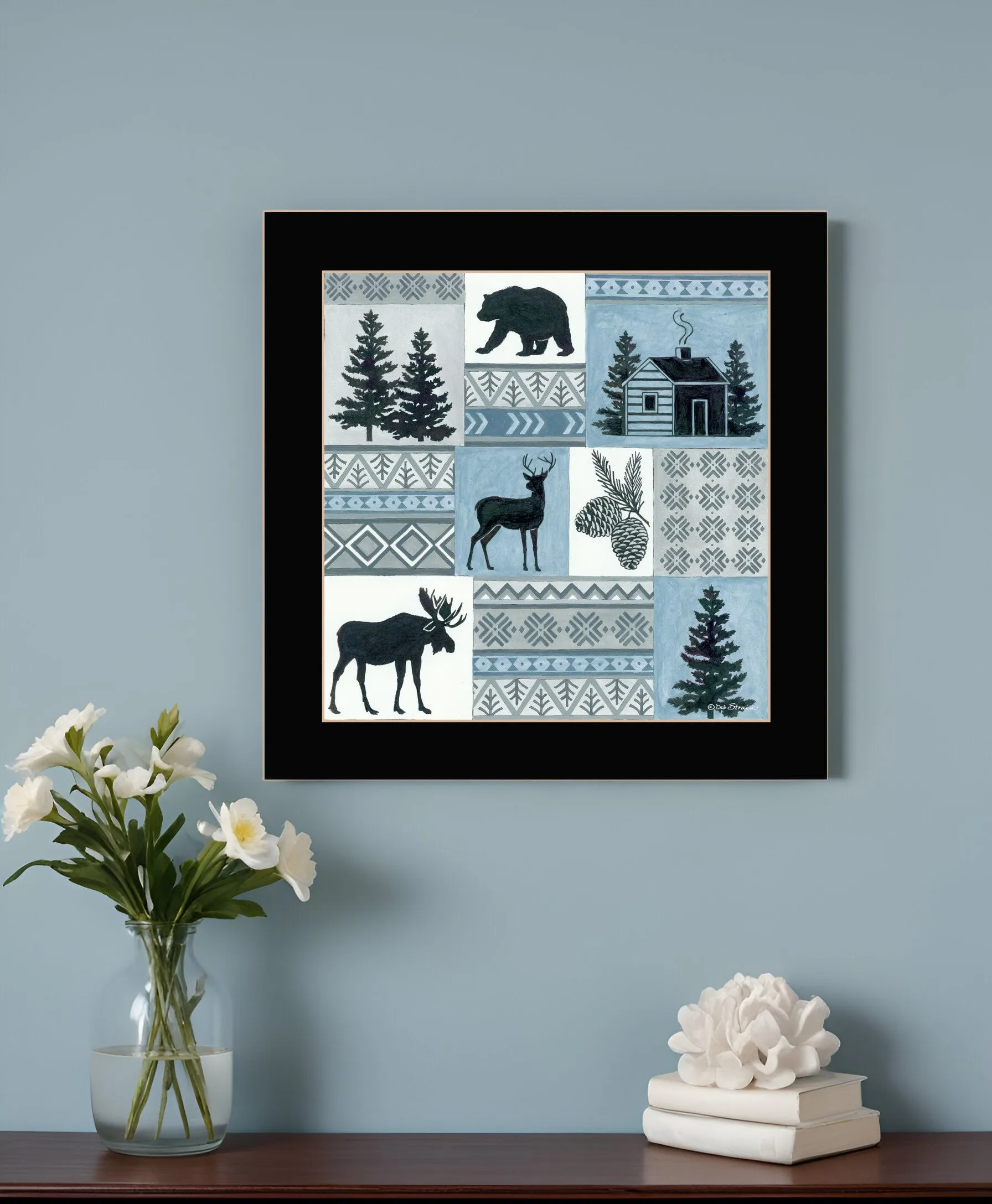 Cabin in the Woods 1 Black Framed Print Wall Art Discount Wall Decor Sets