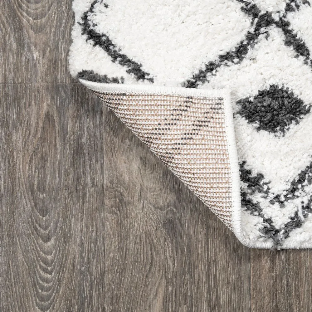 Caimari Moroccan Diamond Shag Area Rug