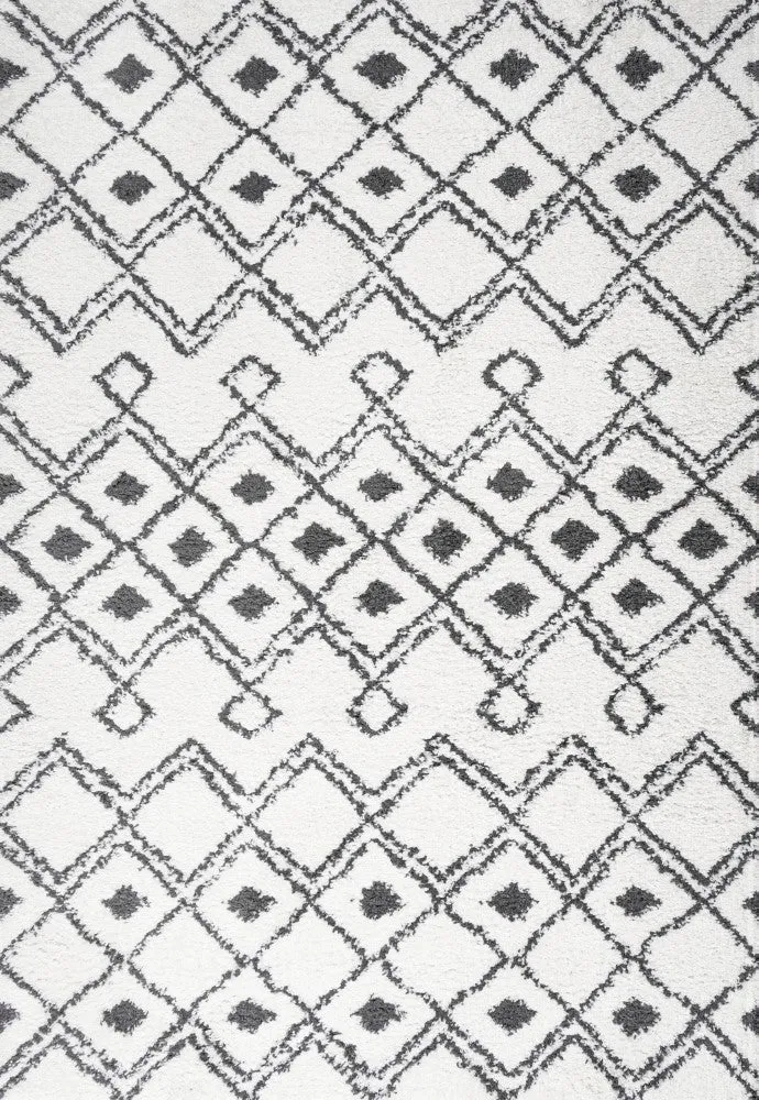 Caimari Moroccan Diamond Shag Area Rug