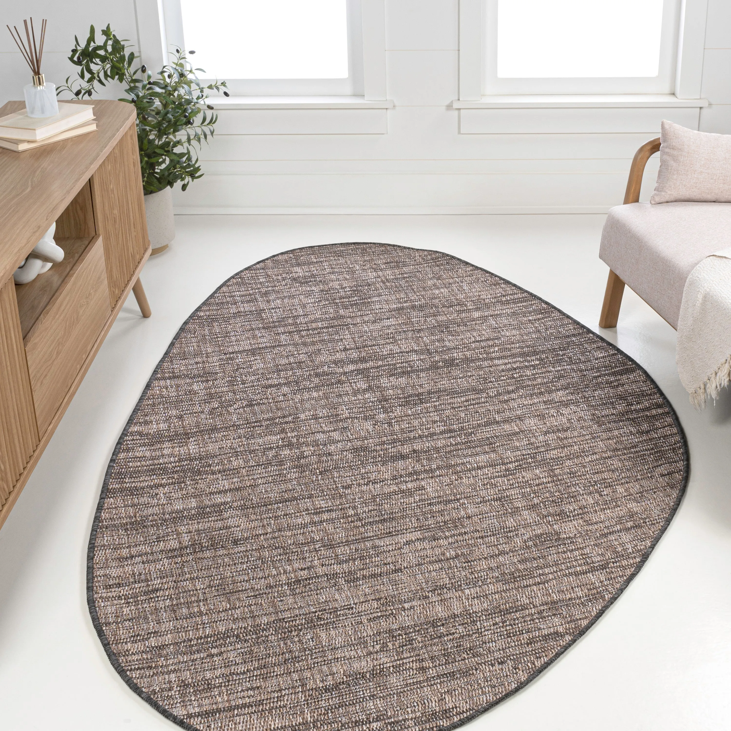 Callan Modern Rustic Abstract Indoor/Outdoor Shaped Area Rug Area Rugs holiday deals