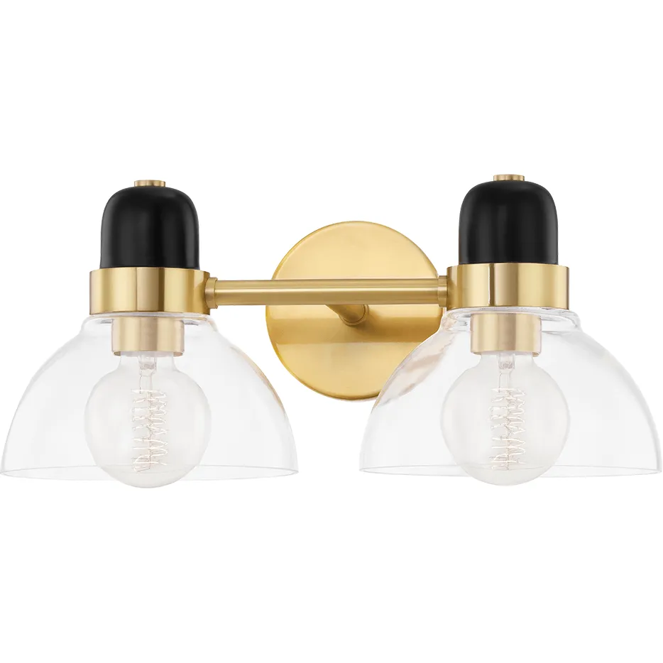 Camile 2 Light Vanity Light Bathroom Lighting trending lights sale