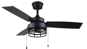 Canarm Attley CF42ATT3BK Ceiling Fan - Black Flushmount Fans low price