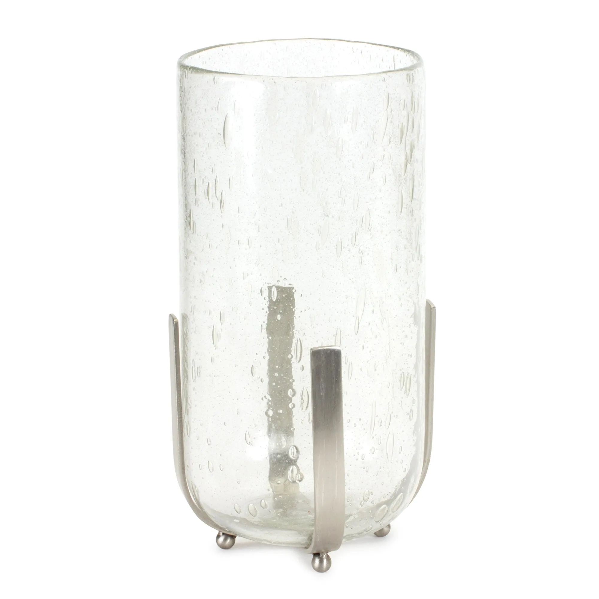 Candle Holder or Vase 6.25"D x 12.5"H Iron/Glass Decorative Accessories last chance deals