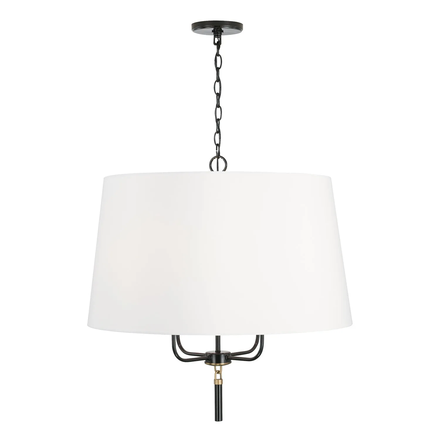 Capital Beckham 341941YA Chandelier Light - Glossy Black and Aged Brass Unique Chandeliers budget price