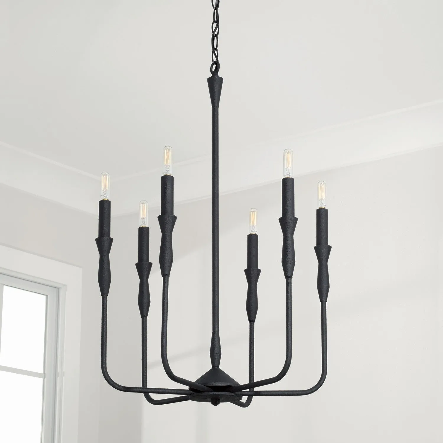 Capital Paloma 450361XK Chandelier Light - Textured Black Unique Chandeliers budget price