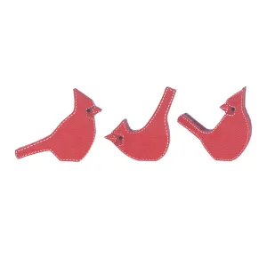 Cardinal (Set of 3) 5"H MDF Affordable Holiday Accessories