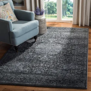 Carnegie Machine Made Area Rug, Dark Grey / Cream Traditional Style Easy Care Area Rugs weekend promo