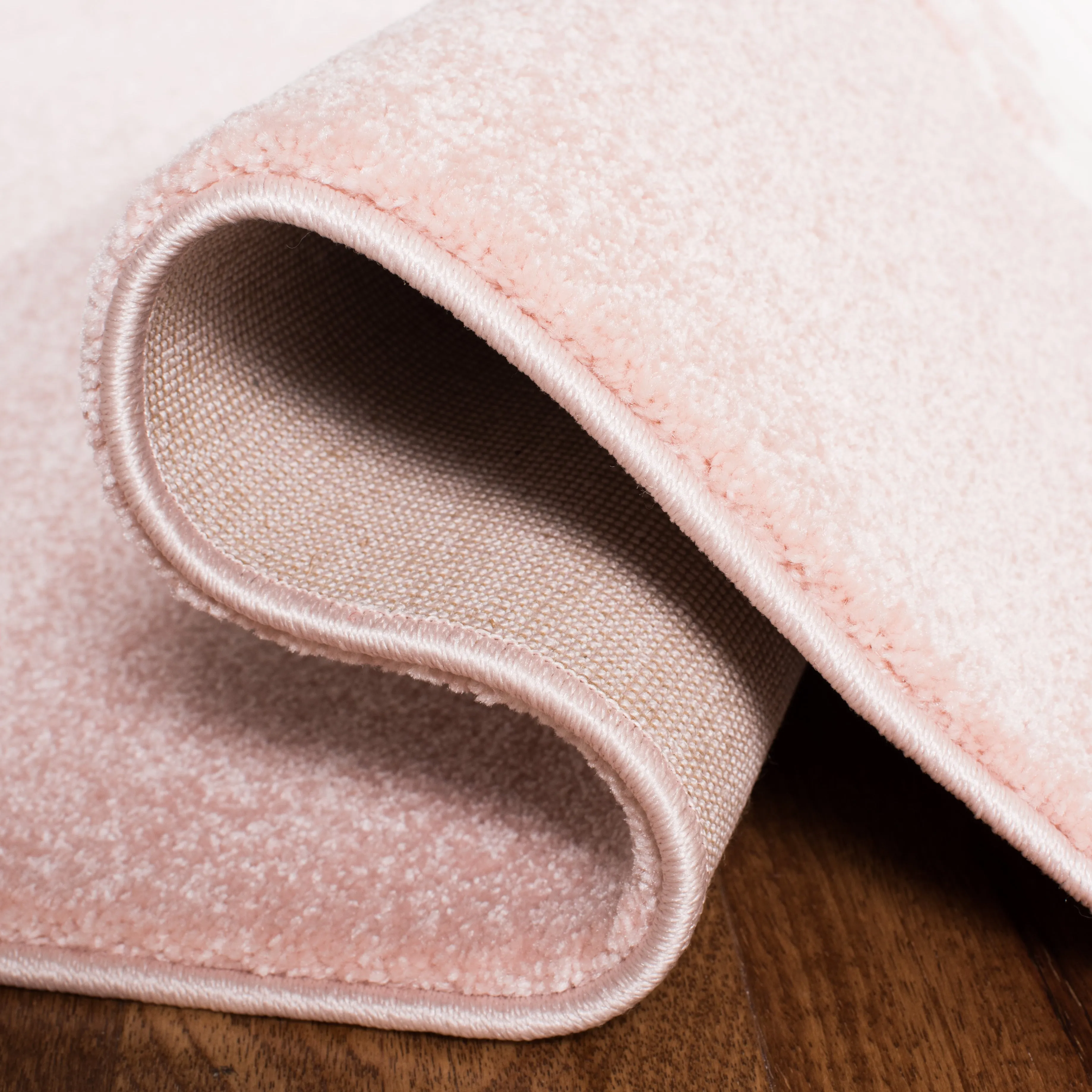Carousel Kids Machine Made Area Rug, Pink / Ivory Kids Style Easy Care