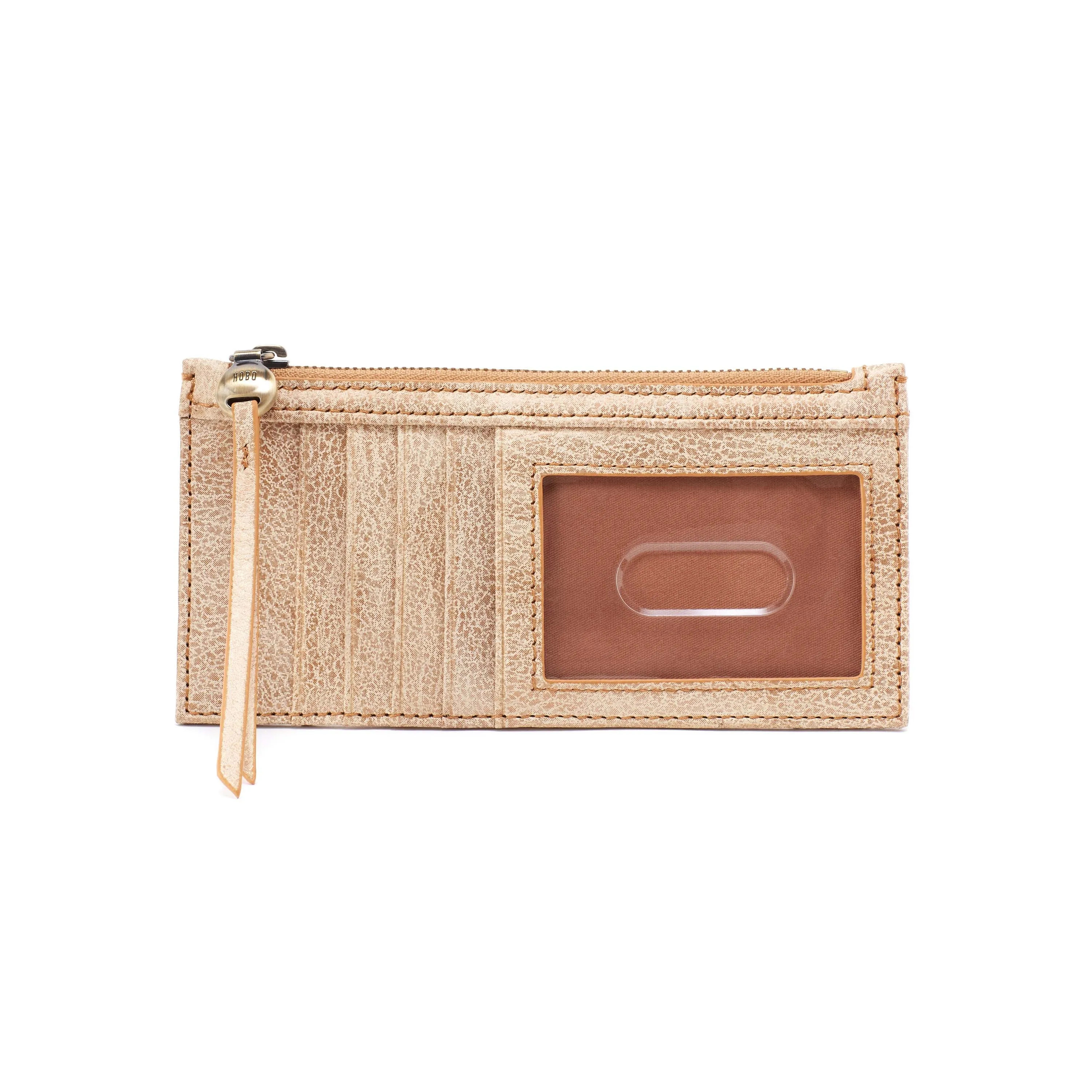Carte Card Case Metallic Leather Gold Leaf