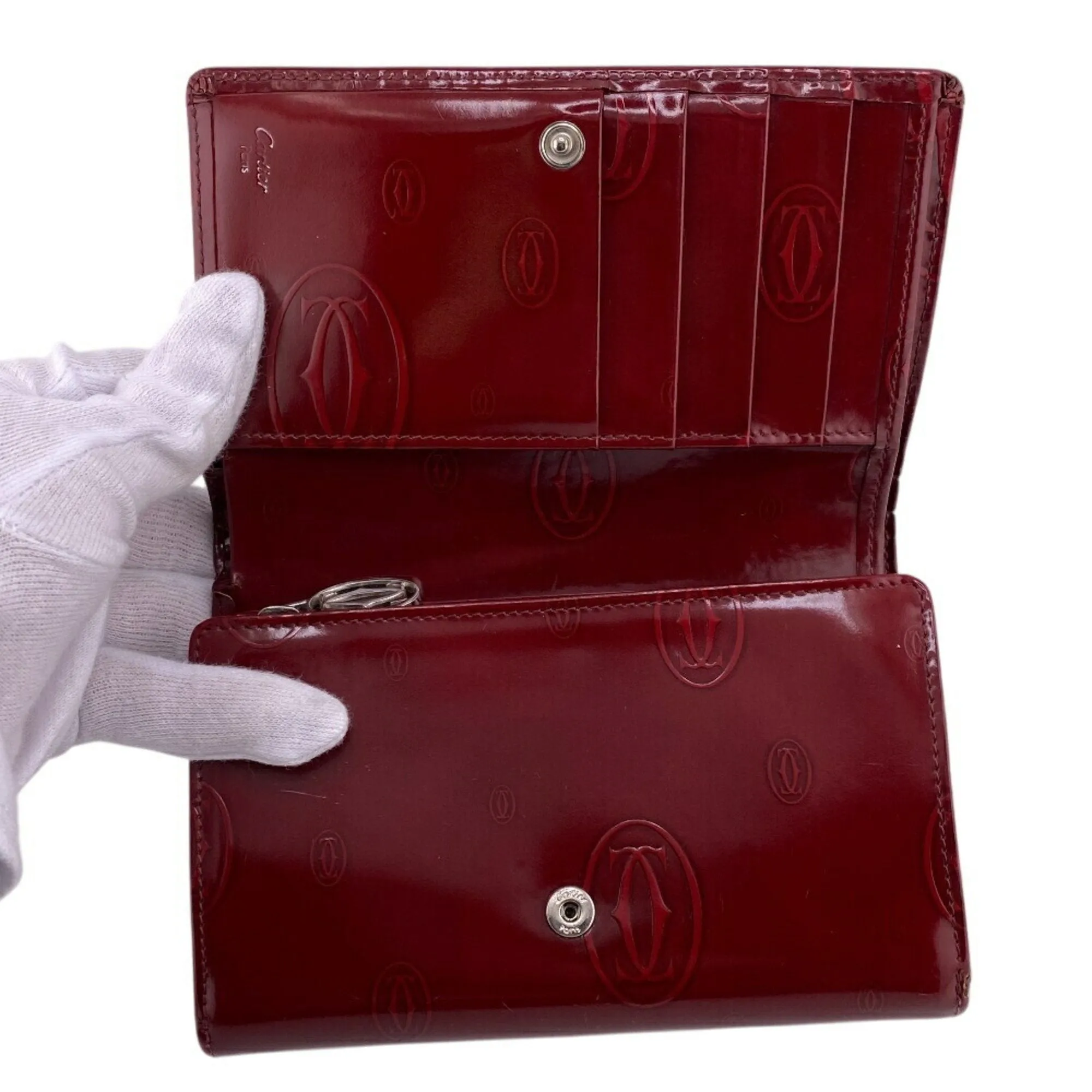 Cartier Happy Birthday Leather Wallet (Bi-Fold) (Pre-Owned)