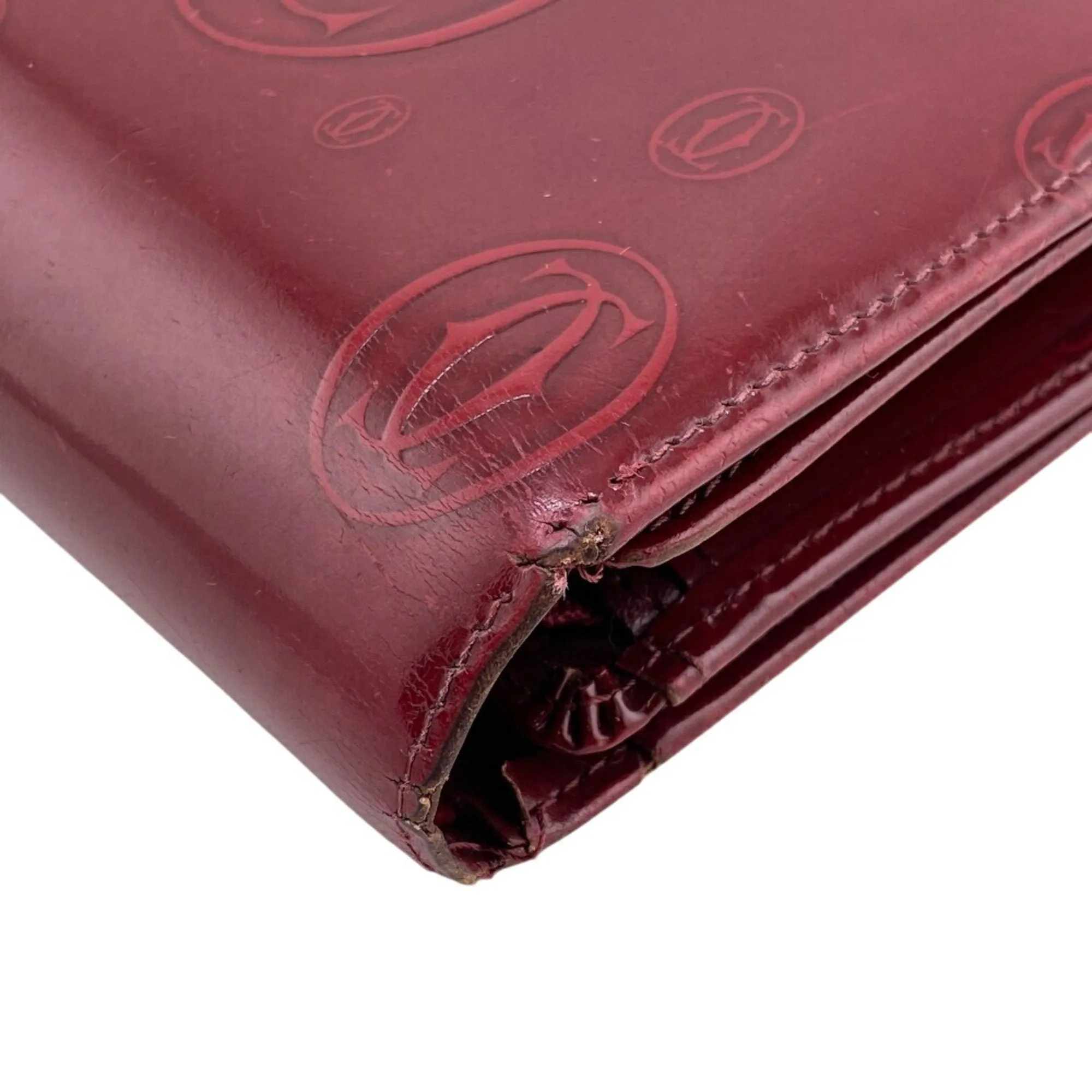 Cartier Happy Birthday Leather Wallet (Bi-Fold) (Pre-Owned)