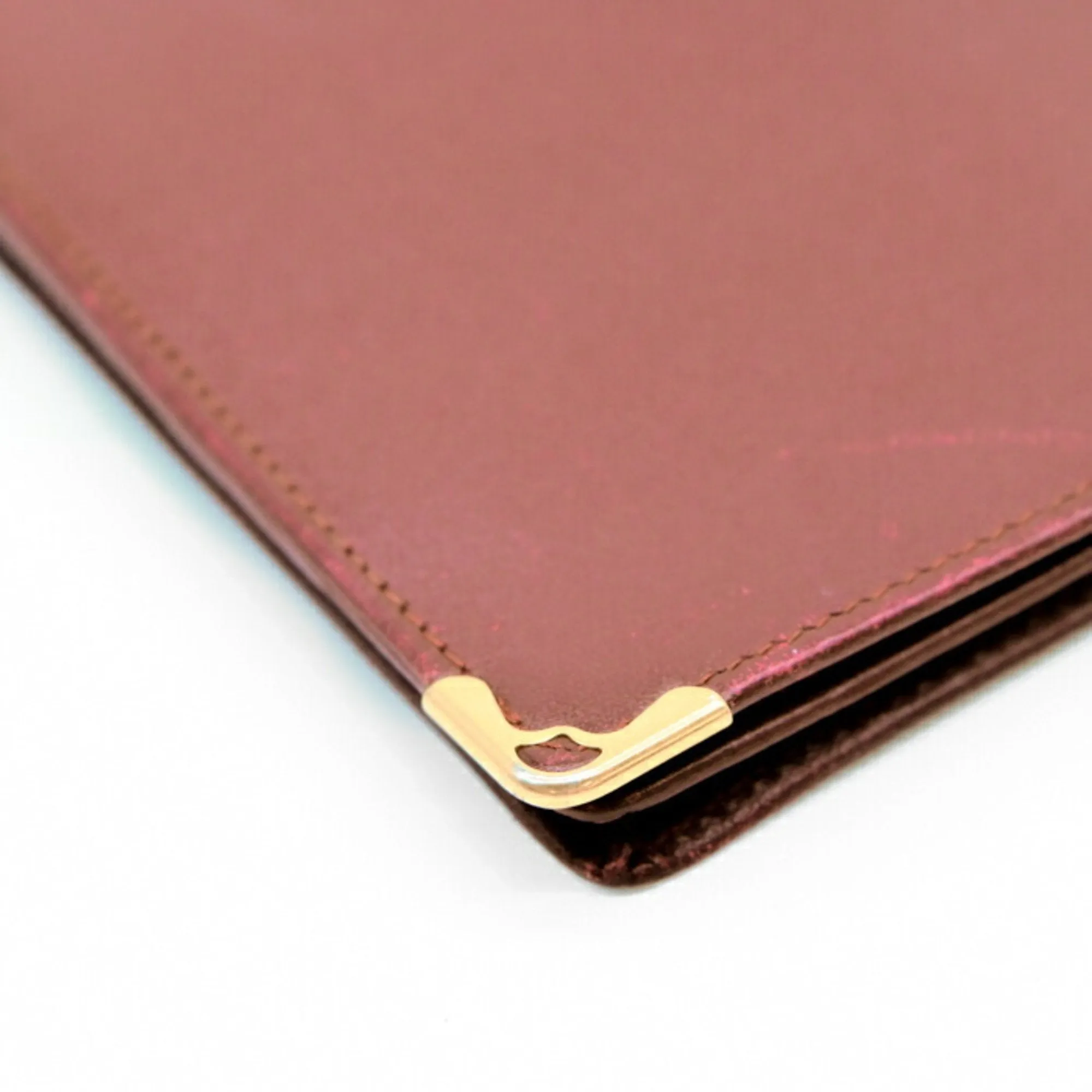 Cartier Leather Long Bill Wallet (Bi-Fold) (Pre-Owned)