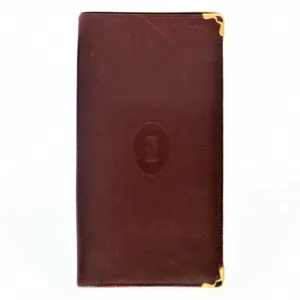 Cartier Leather Long Bill Wallet (Bi-Fold) (Pre-Owned)