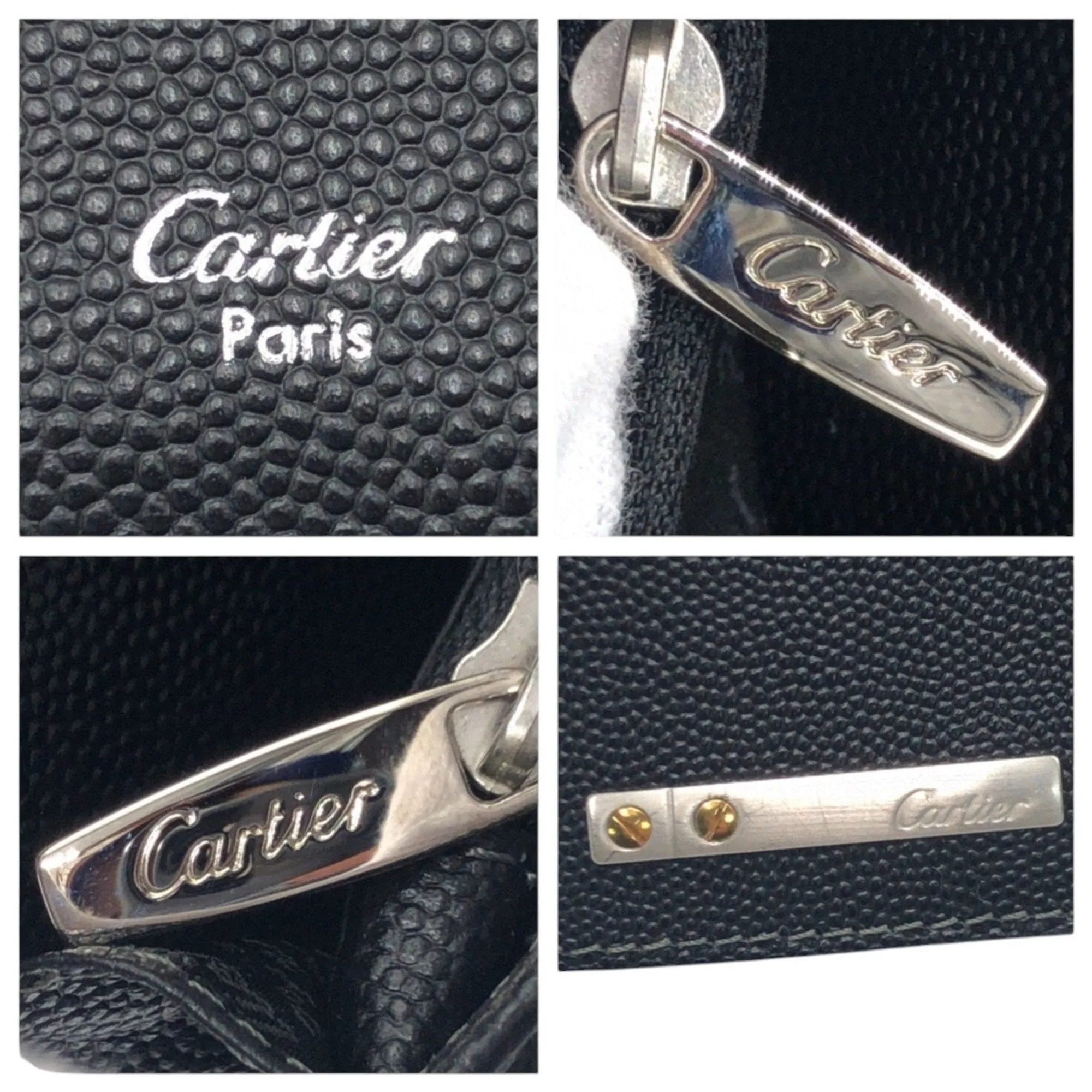 Cartier Leather Long Wallet (Bi-Fold) (Pre-Owned)
