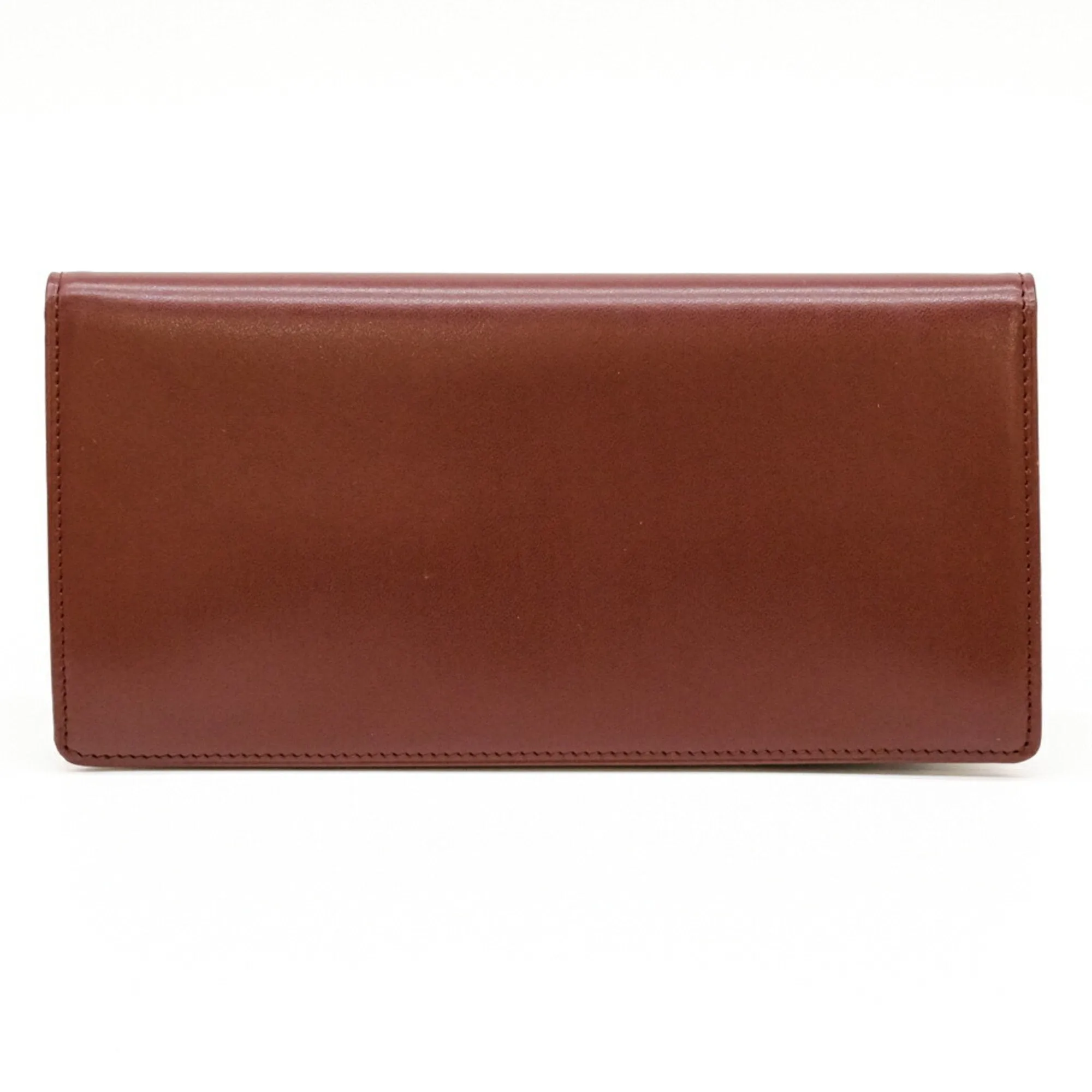Cartier Leather Long Wallet (Bi-Fold) (Pre-Owned)
