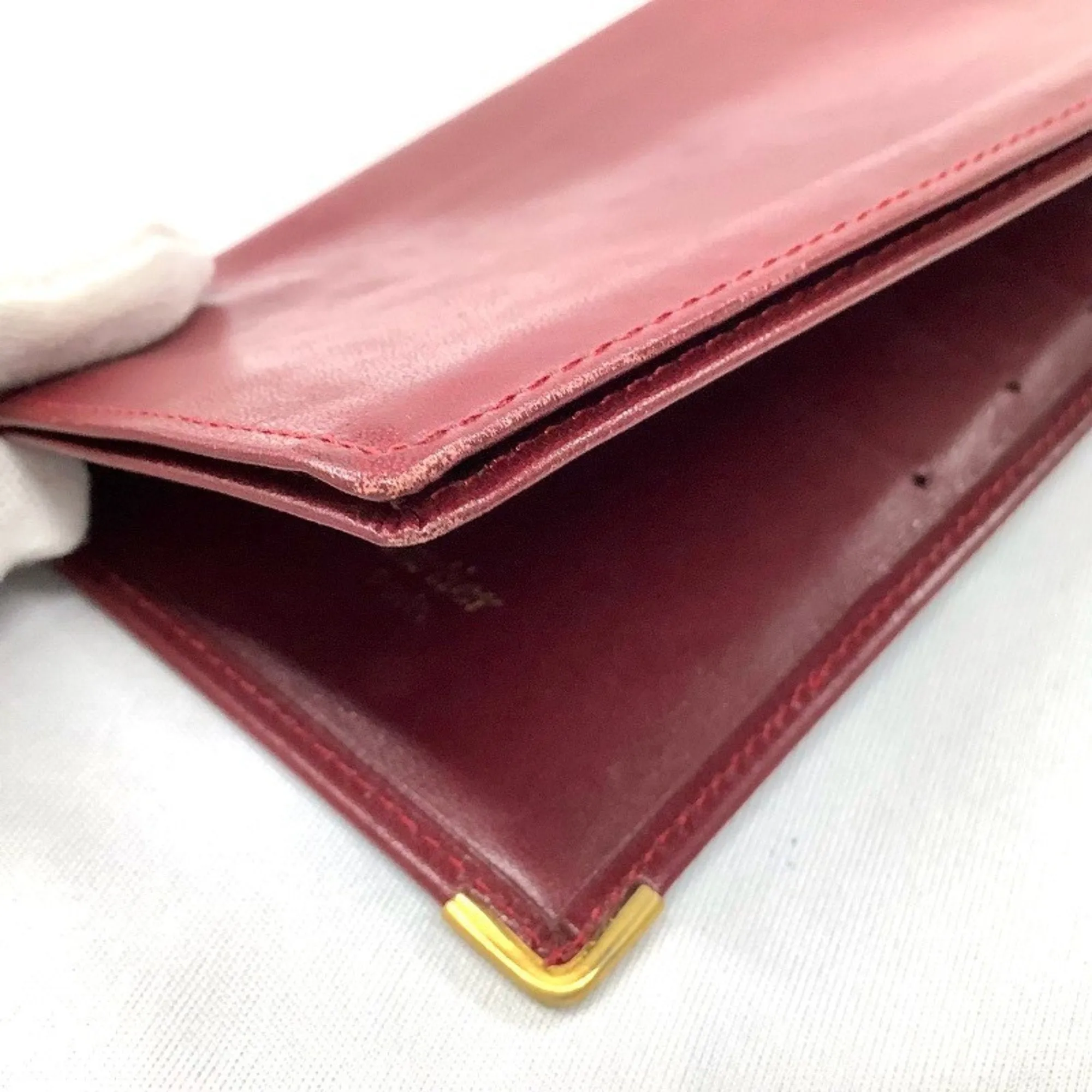 Cartier Must Leather Long Wallet (Bi-Fold) (Pre-Owned)