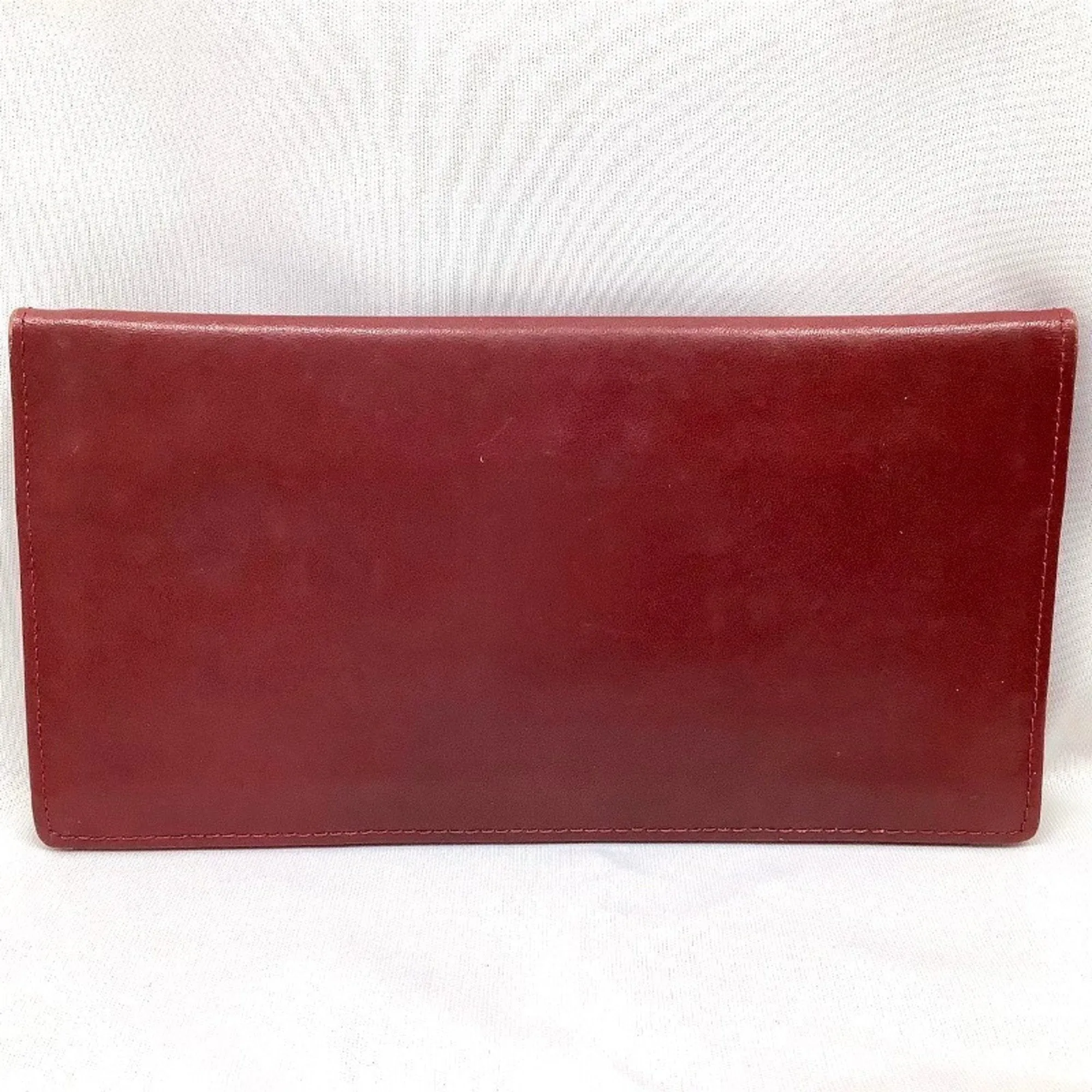 Cartier Must Leather Long Wallet (Bi-Fold) (Pre-Owned)