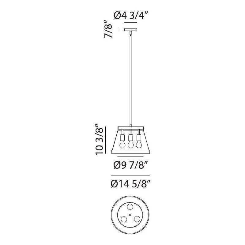 Caske 16" Pendant