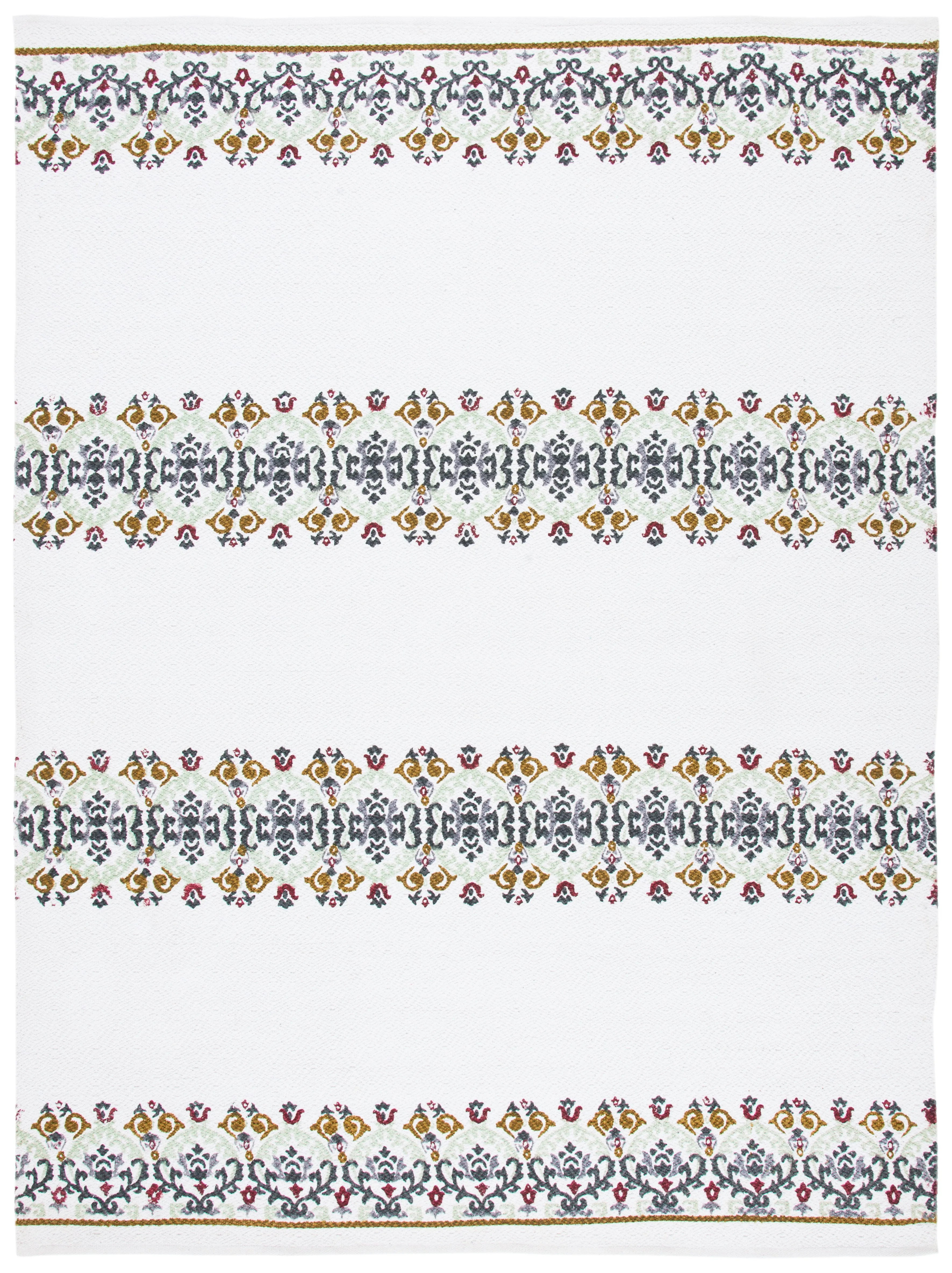 Cedar Brook Hand Made Area Rug, Ivory / Grey Traditional Style Non-Shedding