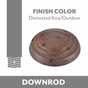 Ceiling Fan Downrod Coupler in Distress Koa/Outdoor Outdoor Ceiling Fans discount