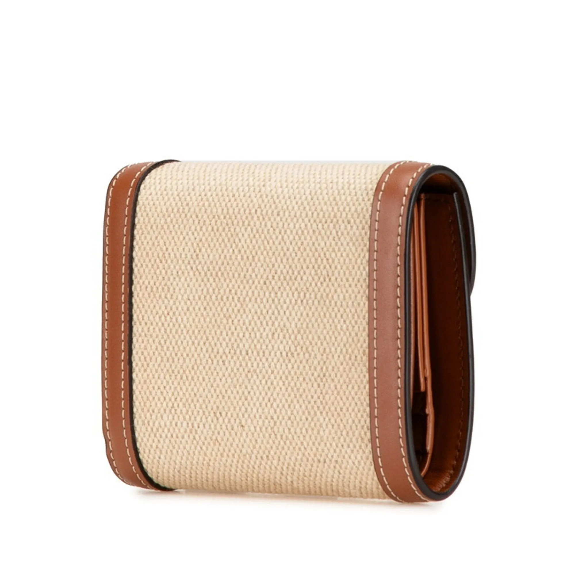 Celine  Canvas Leather Wallet (Tri-Fold) (Pre-Owned)