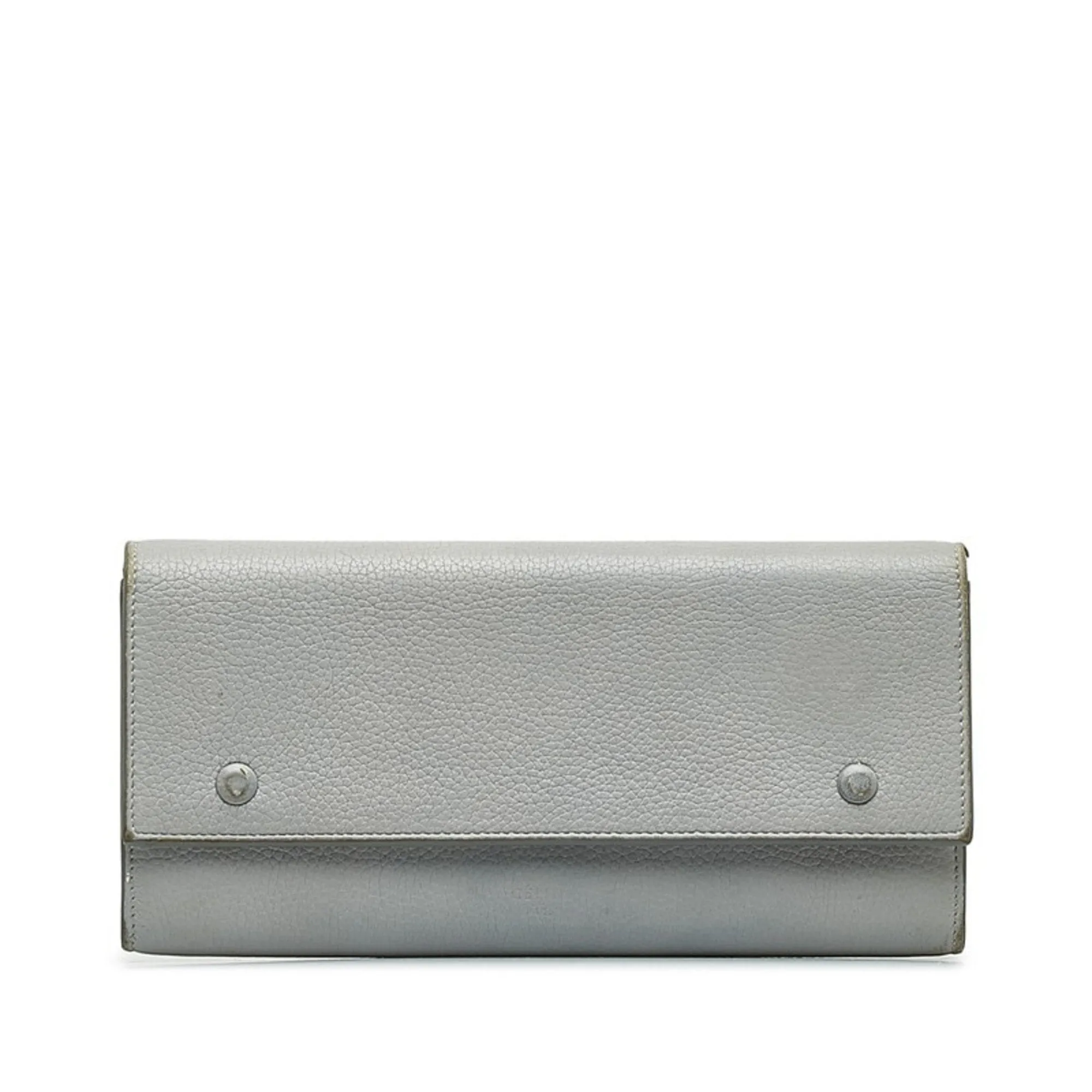 Celine Leather Long Wallet (Bi-Fold) (Pre-Owned)