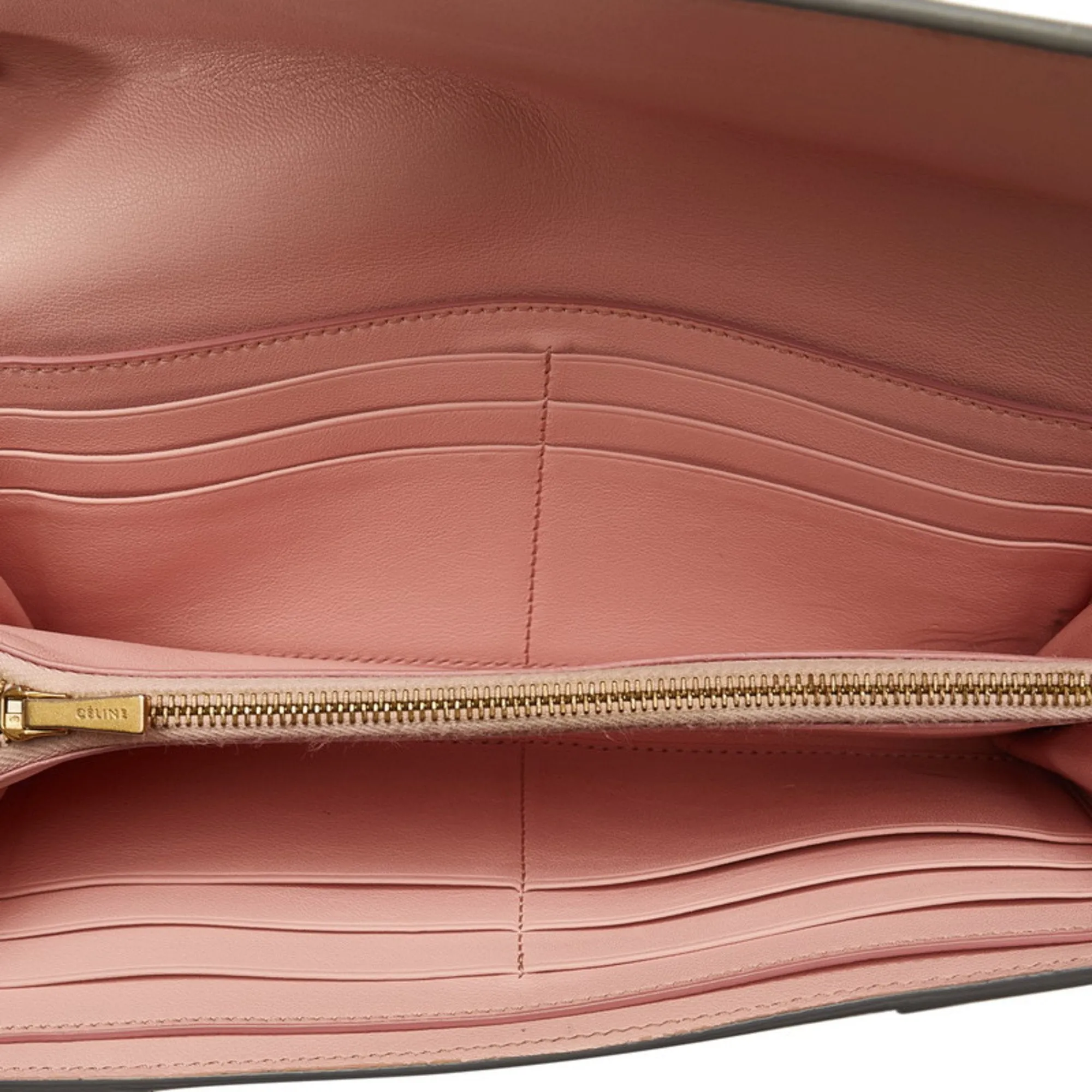 Celine Leather Long Wallet (Bi-Fold) (Pre-Owned)