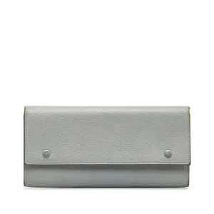 Celine Leather Long Wallet (Bi-Fold) (Pre-Owned)