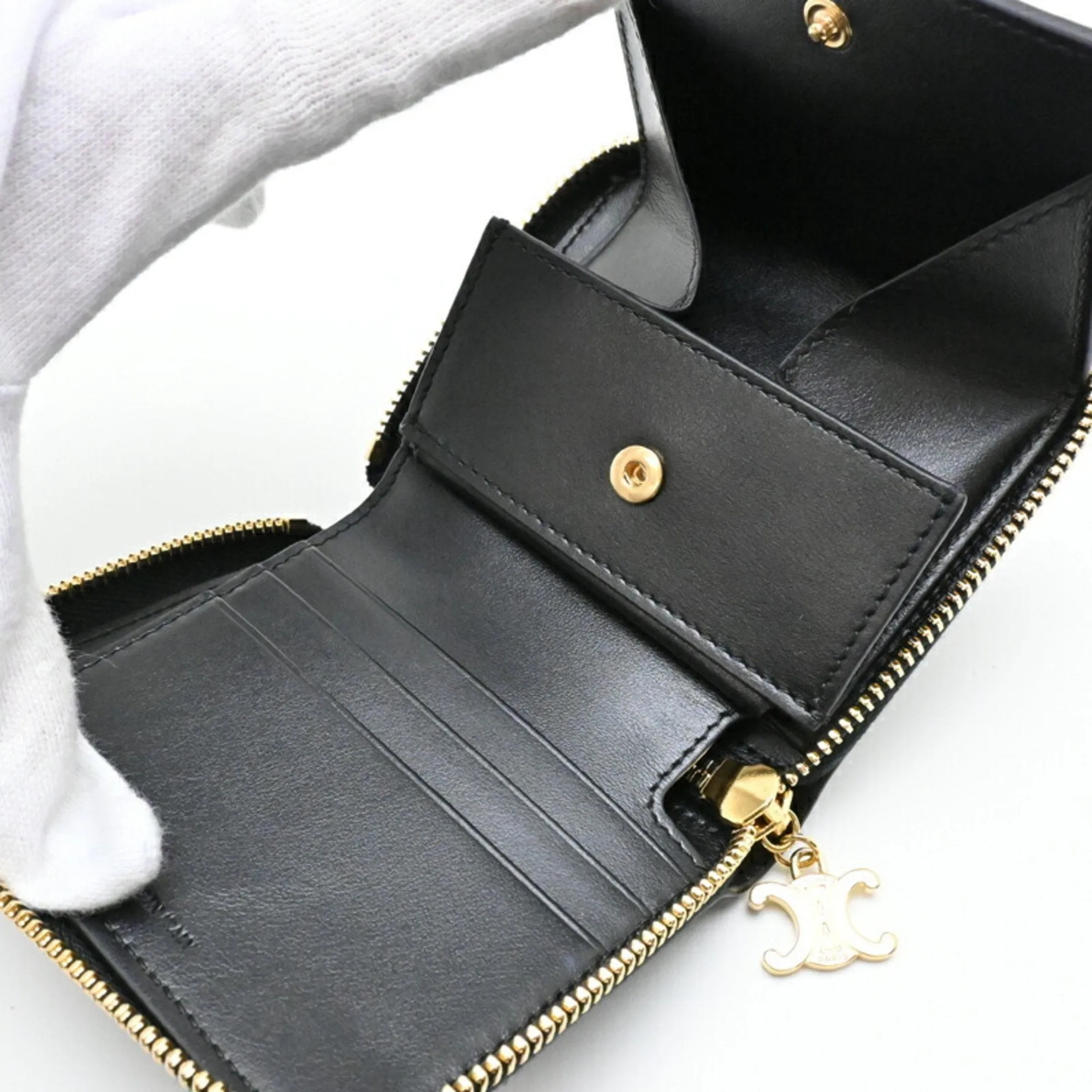 Celine Leather Wallet (Bi-Fold) (Pre-Owned)