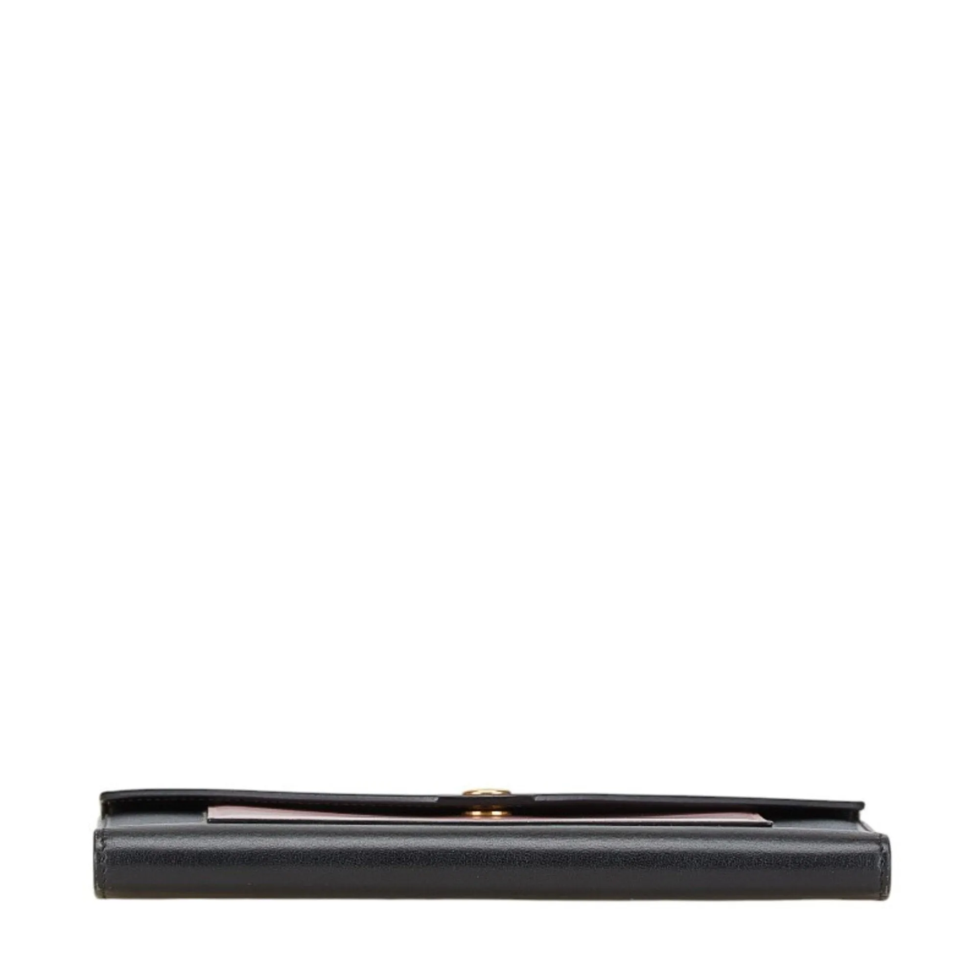 Celine pink Leather Long Wallet (Tri-Fold) (Pre-Owned)