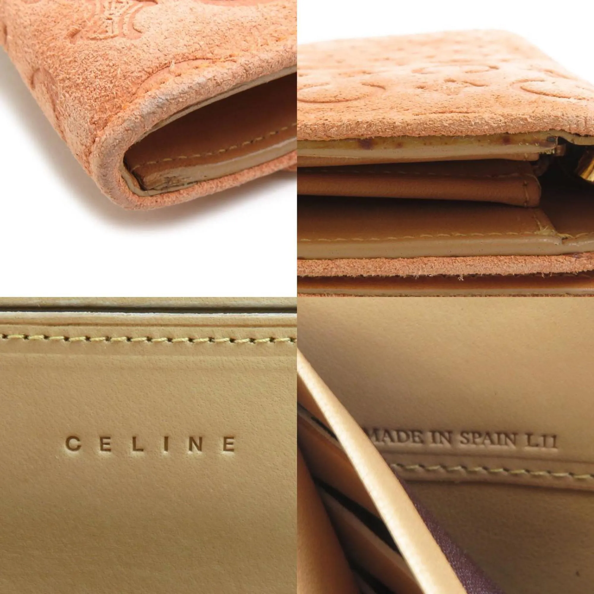 Celine  Suede Long Wallet (Bi-Fold) (Pre-Owned)