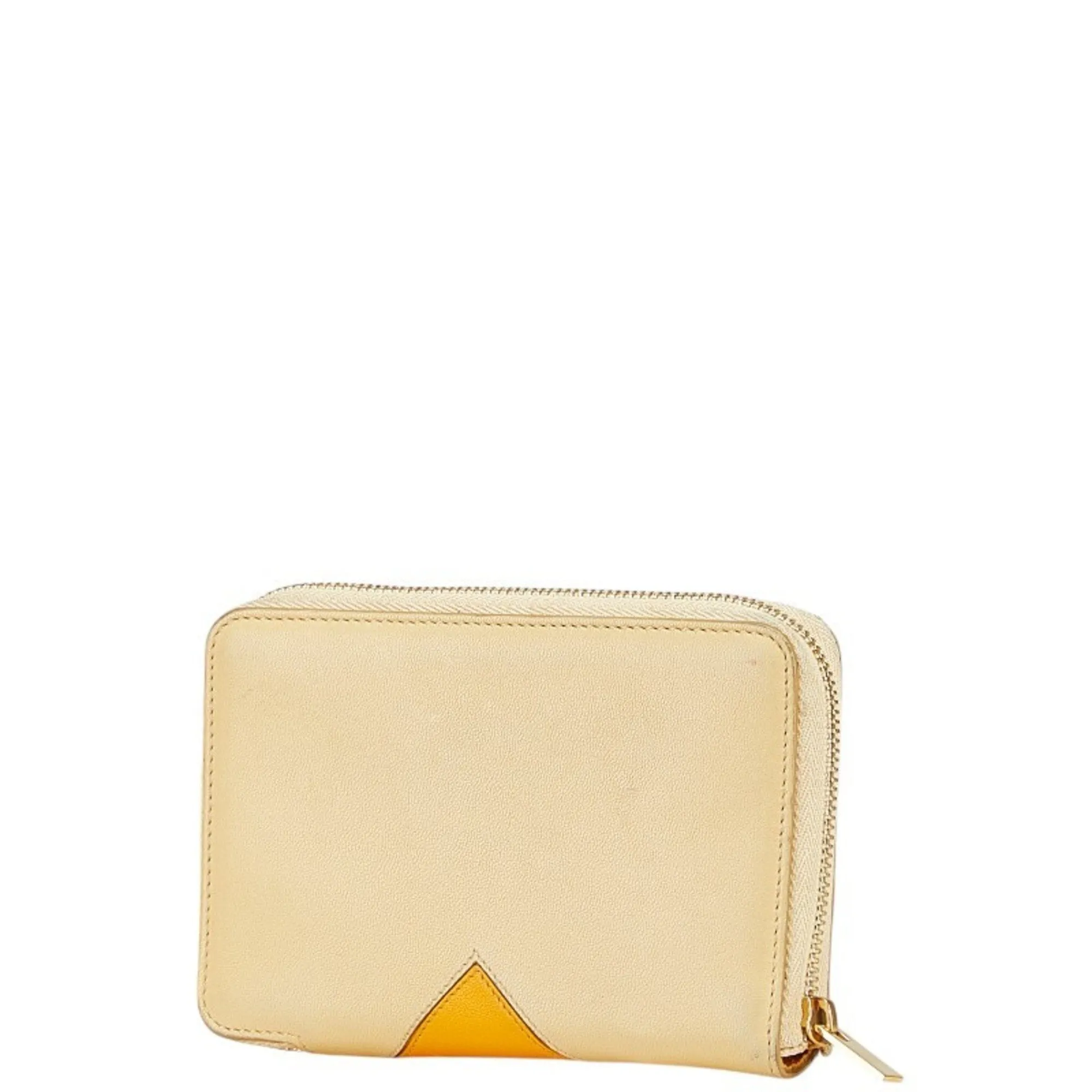 Celine yellow Leather Wallet (Bi-Fold) (Pre-Owned)