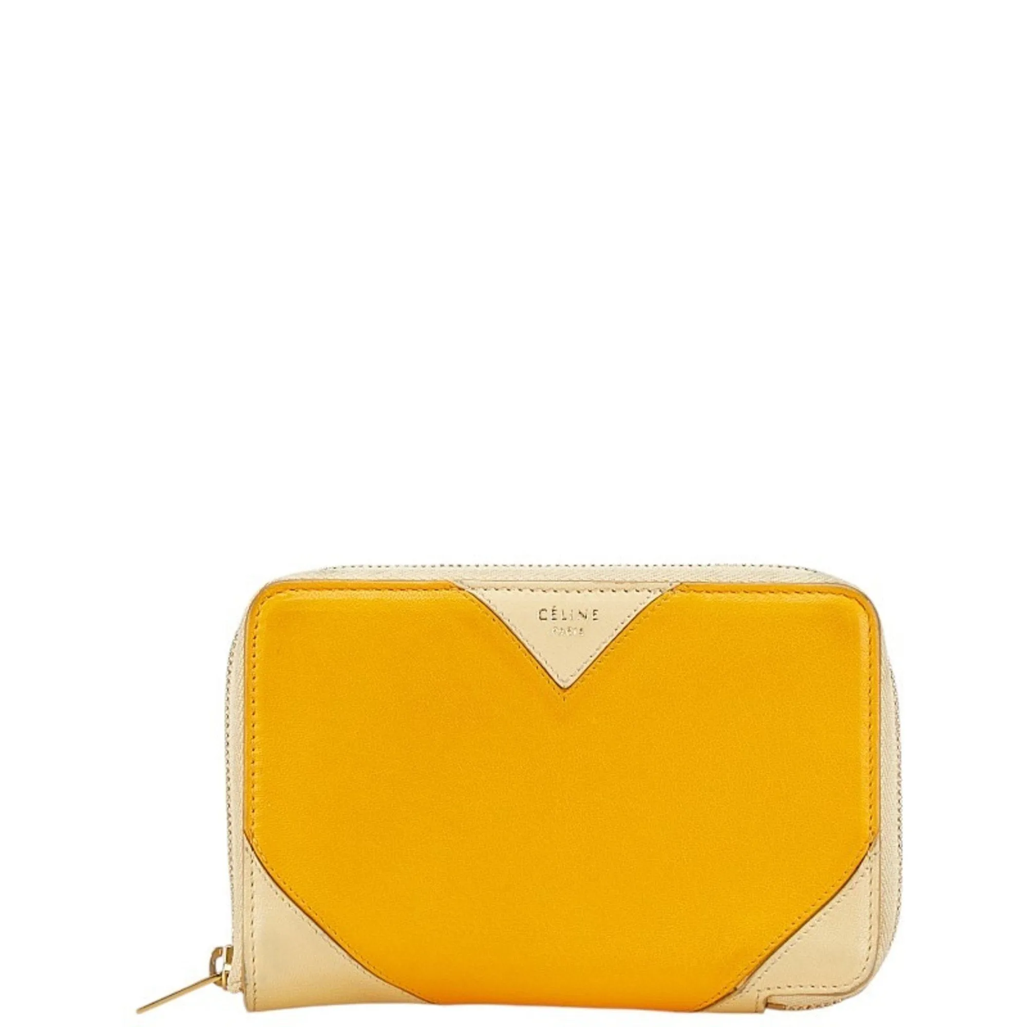 Celine yellow Leather Wallet (Bi-Fold) (Pre-Owned)