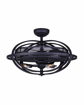 Cf24Cyr3Bk 24"Ceiling Fan Matte Black Fandeliers FANS on sale now