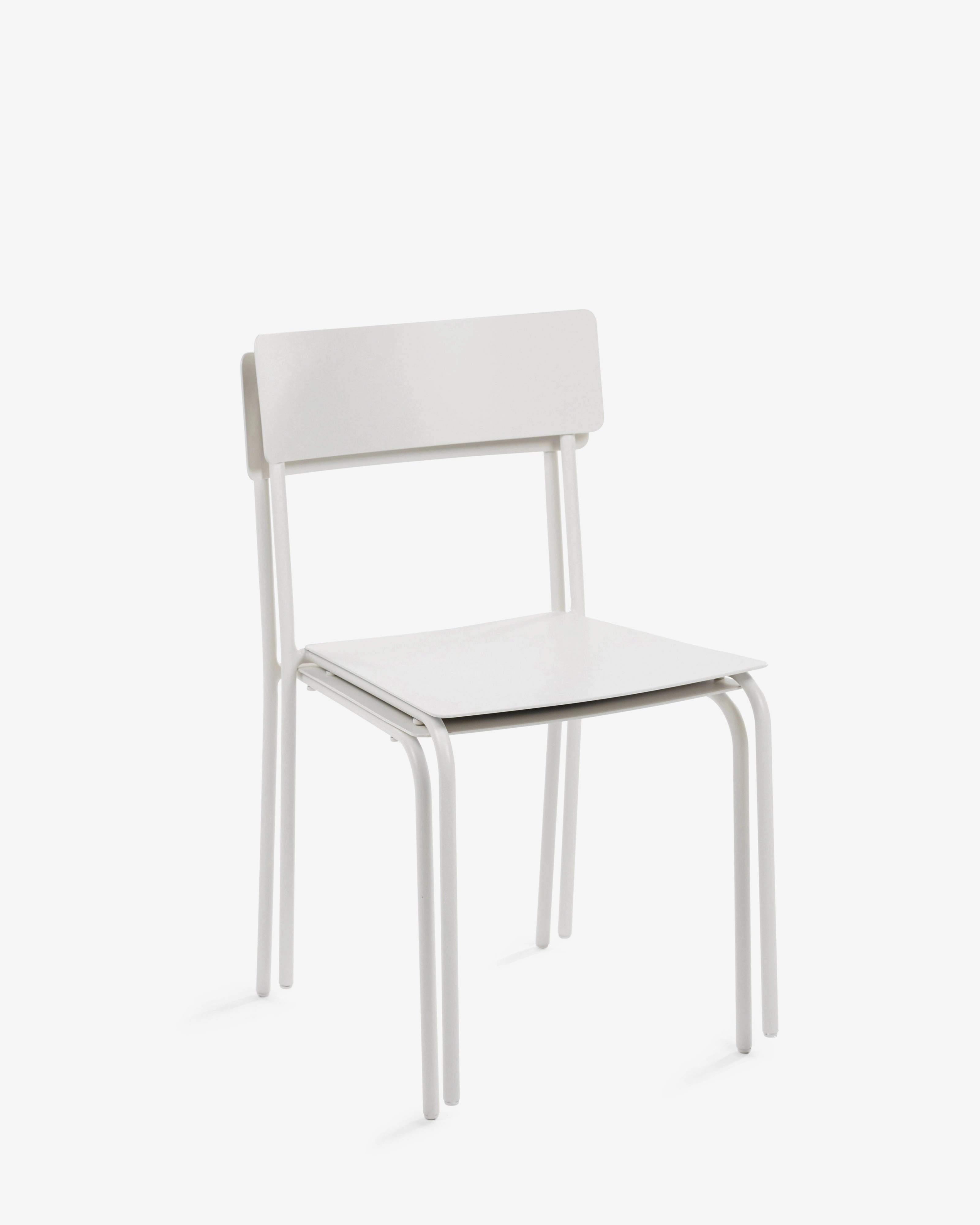 Chair S without armrests aluminium sand August