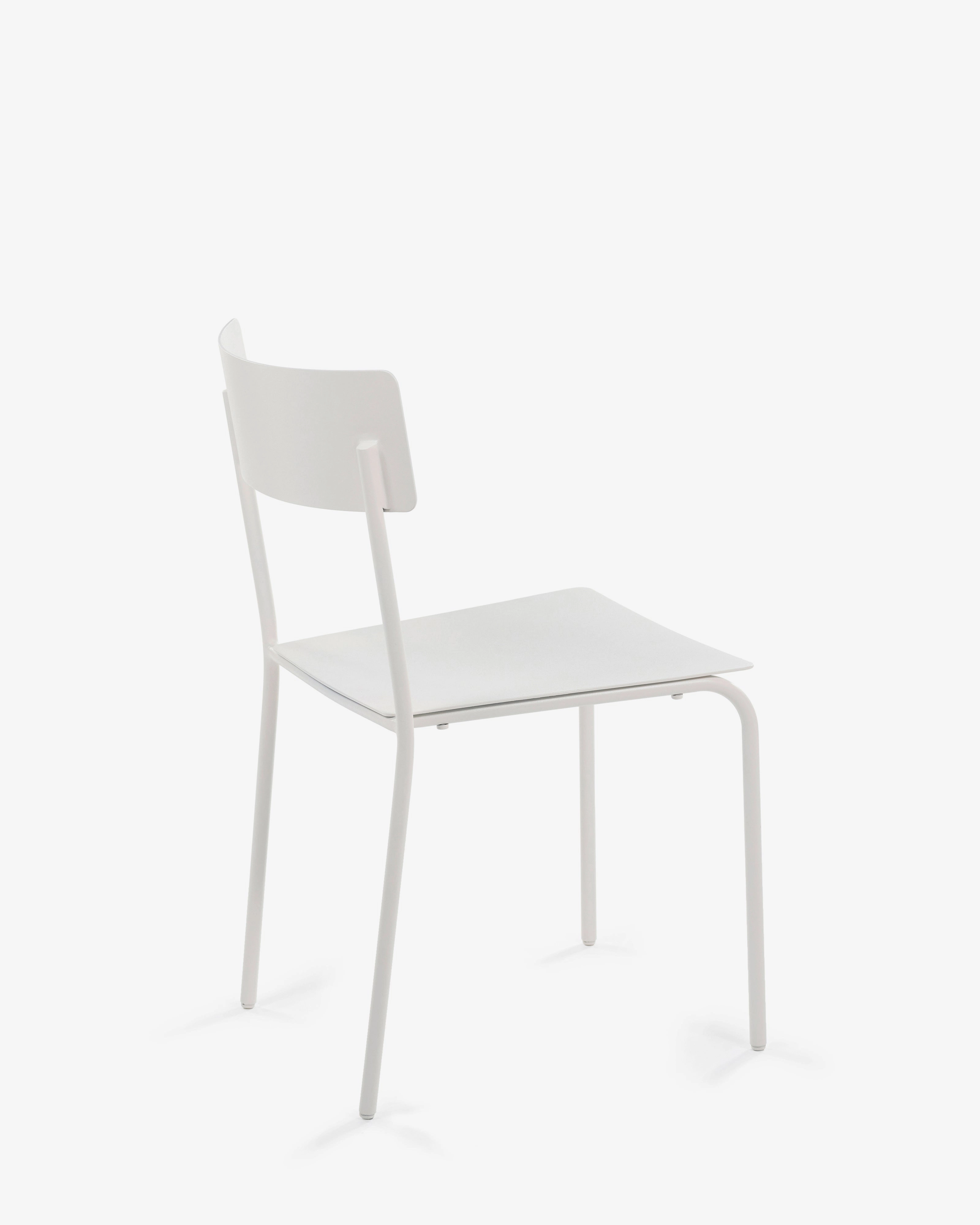 Chair S without armrests aluminium sand August