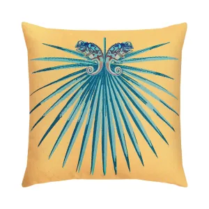 Chameleon Lagoon Indoor/Outdoor Pillow, Square Throw Pillows Cozy Upgrade