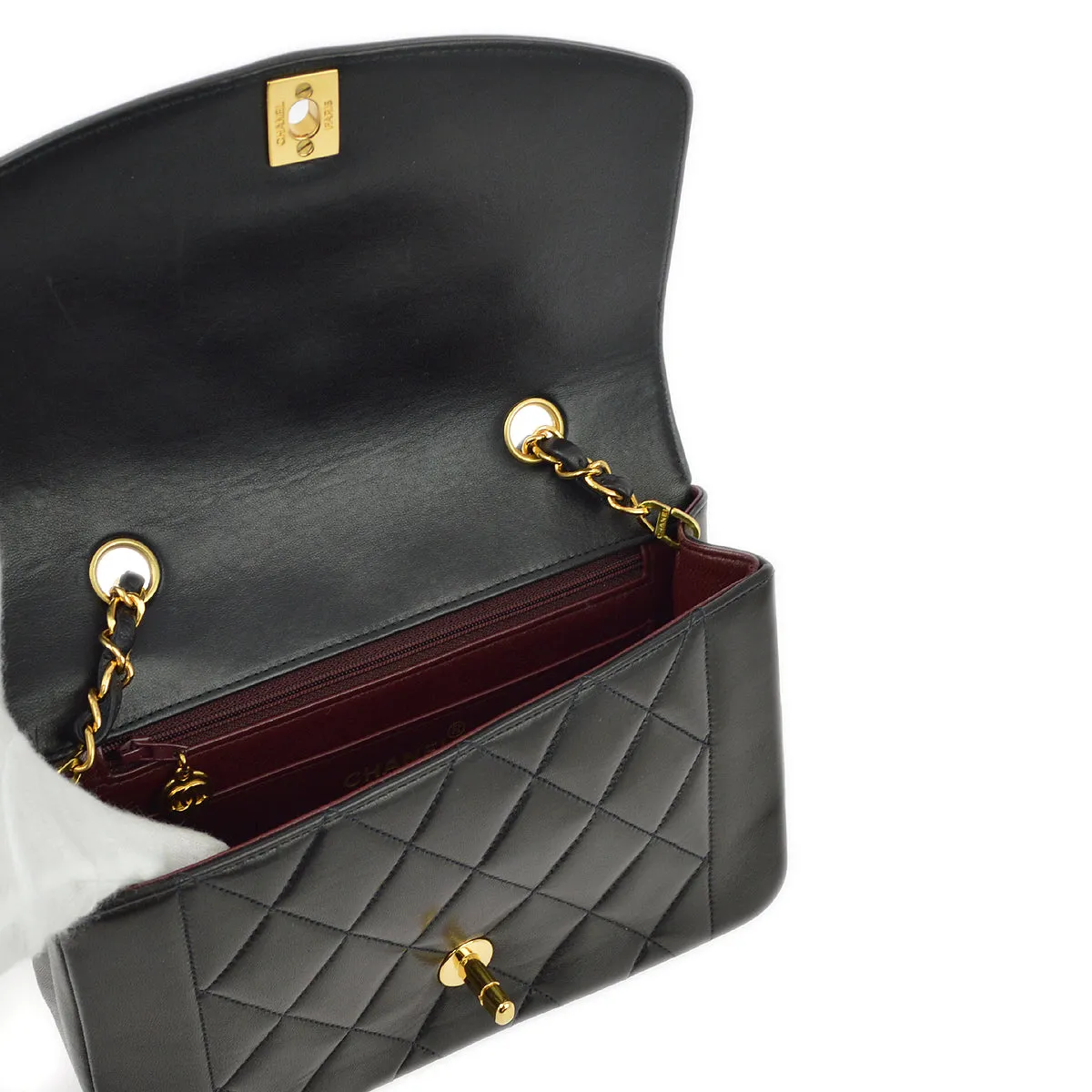 Chanel * 1994-1996 Lambskin Small Diana Shoulder Bag