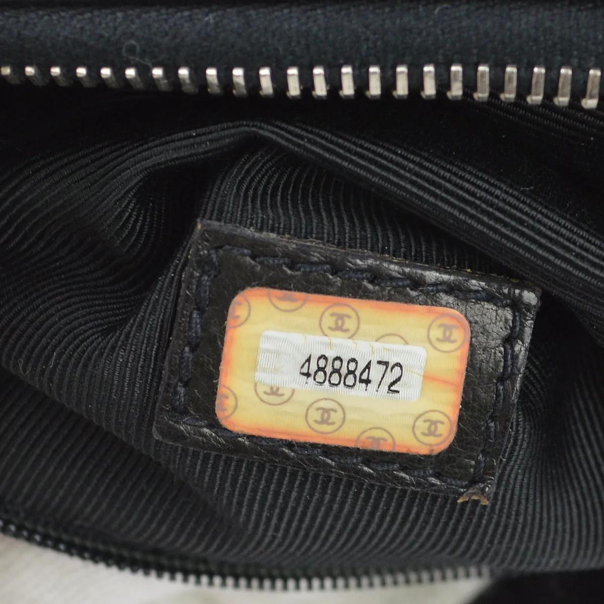 Chanel 1996-1997 Black Caviar Chain Shoulder Tote Bag