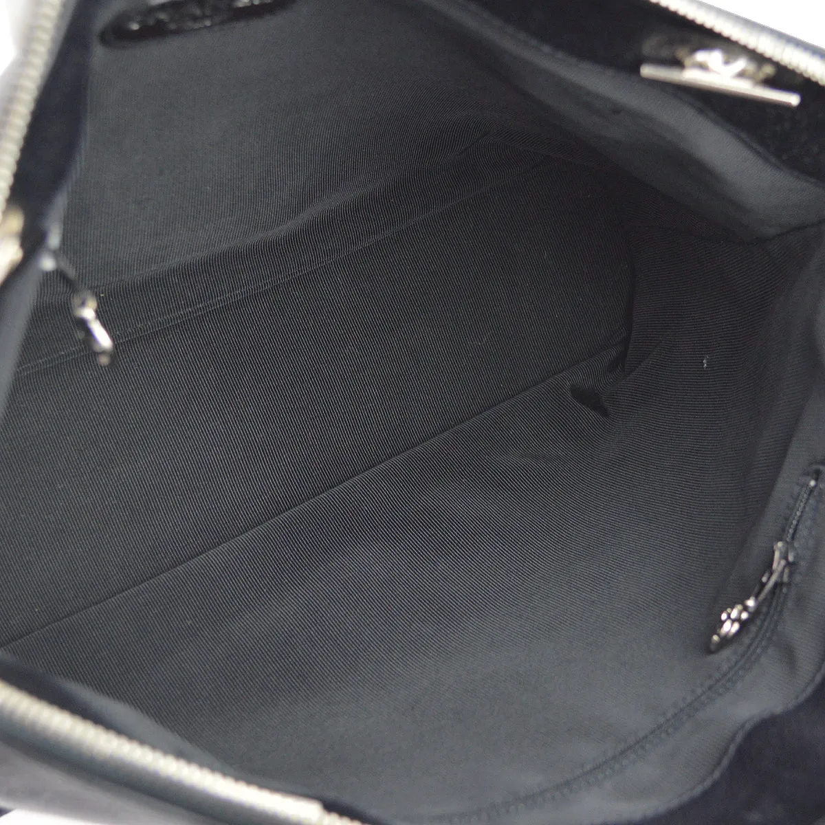 Chanel 1996-1997 Black Caviar Chain Shoulder Tote Bag