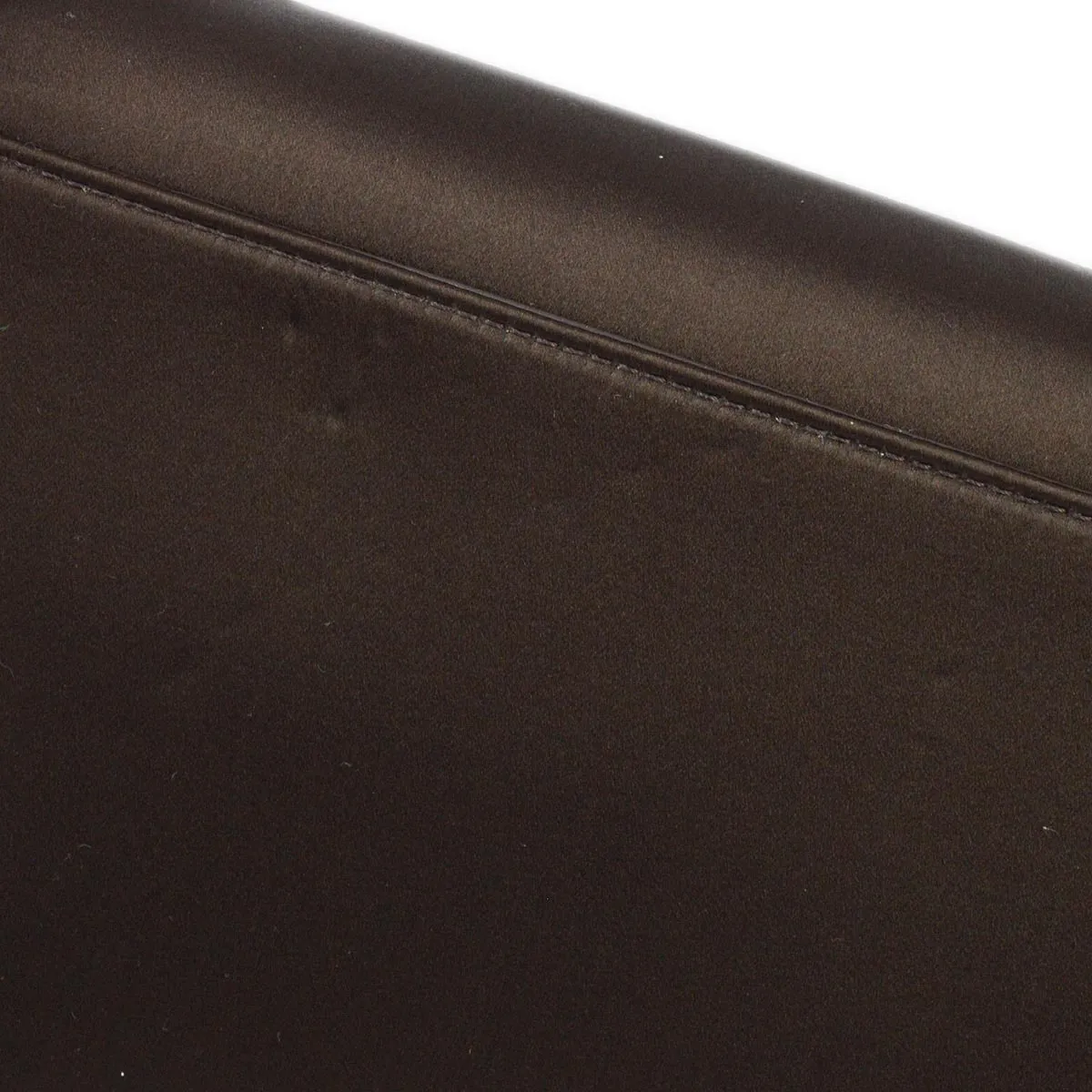 Chanel 1997-1999 Brown Satin Mademoiselle Lock Shoulder Bag