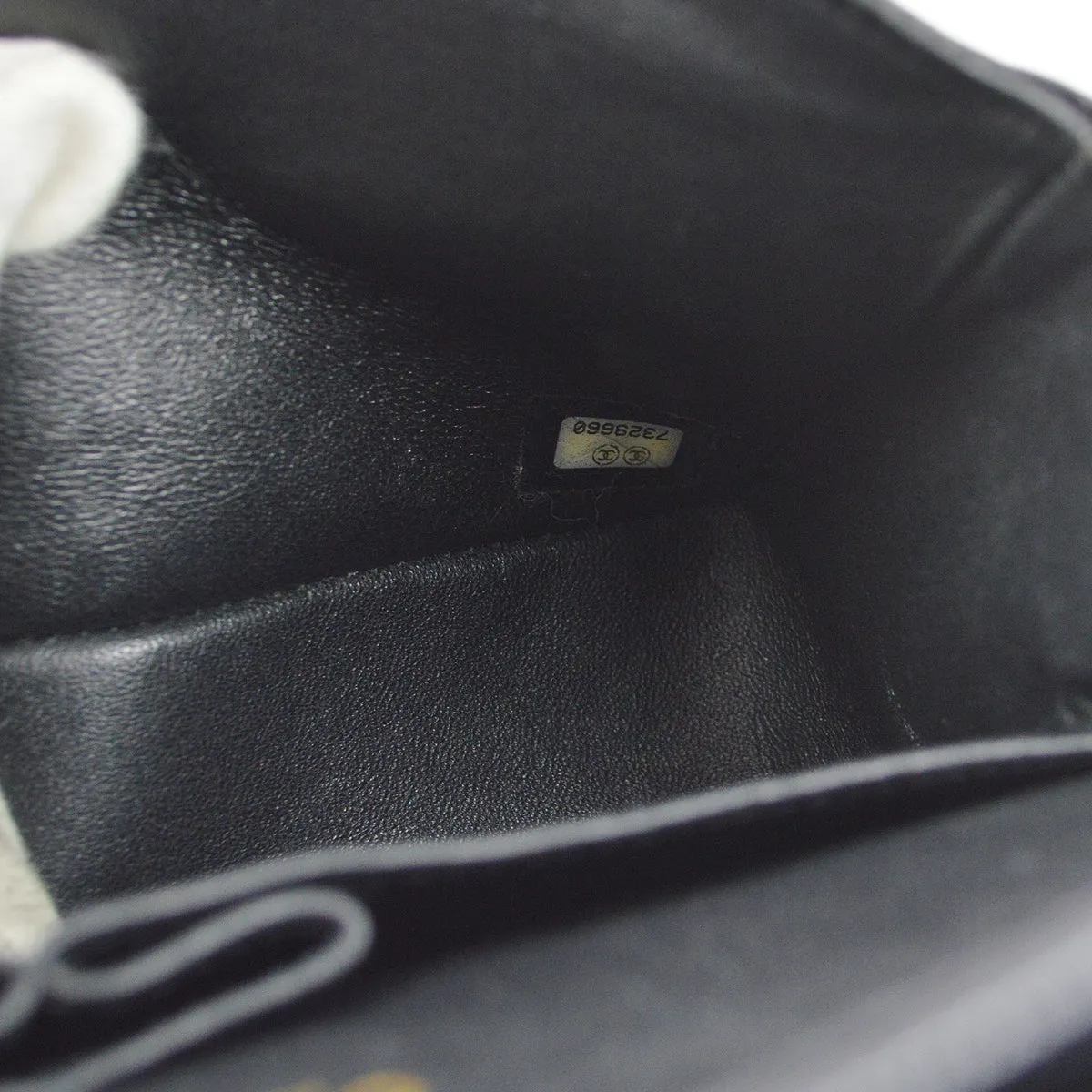 Chanel 2001-2003 Black Caviar Small Classic Double Flap Shoulder Bag