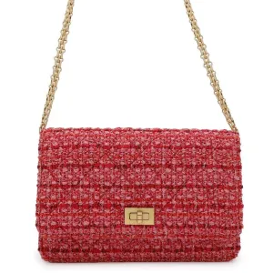 Chanel 2.55 Tweed Chain/Shoulder Wallet (Pre-Owned)